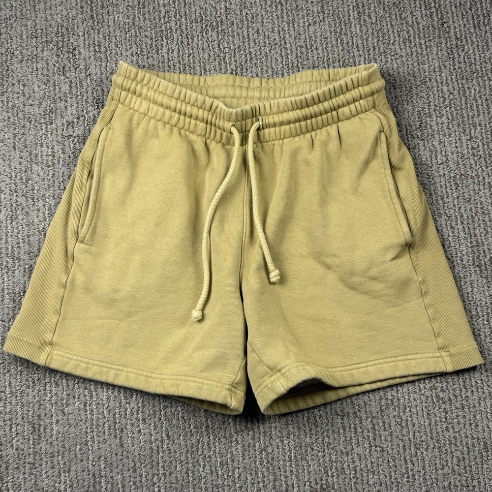 Artizia TNA Womens XS Cozy AF Fleece Shorts Sweatshorts Oversized Tan